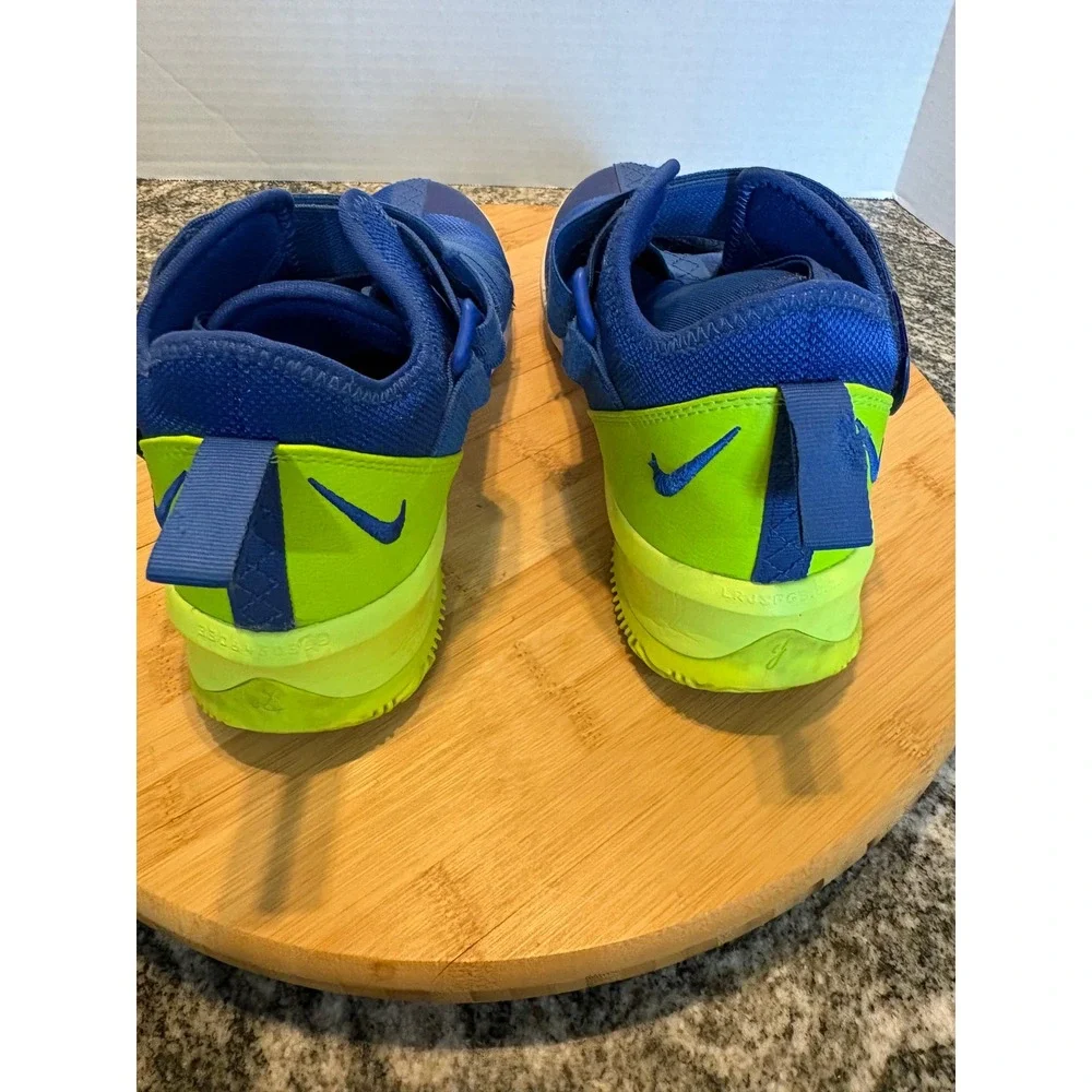 Nike LeBron Soldier‎ 13 GS Blue Volt Kids Basketball Shoes AR7585-400 Size 5Y